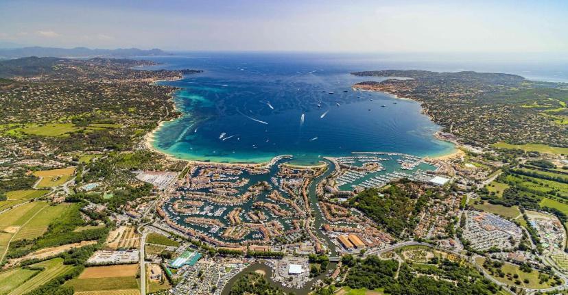 2 Bedrooms, 15 Min Walk To Beach, Ac, Pool & Fiber Internet In A Quiet, Private Gated Domain 5Kms To St Tropez كوغولين المظهر الخارجي الصورة